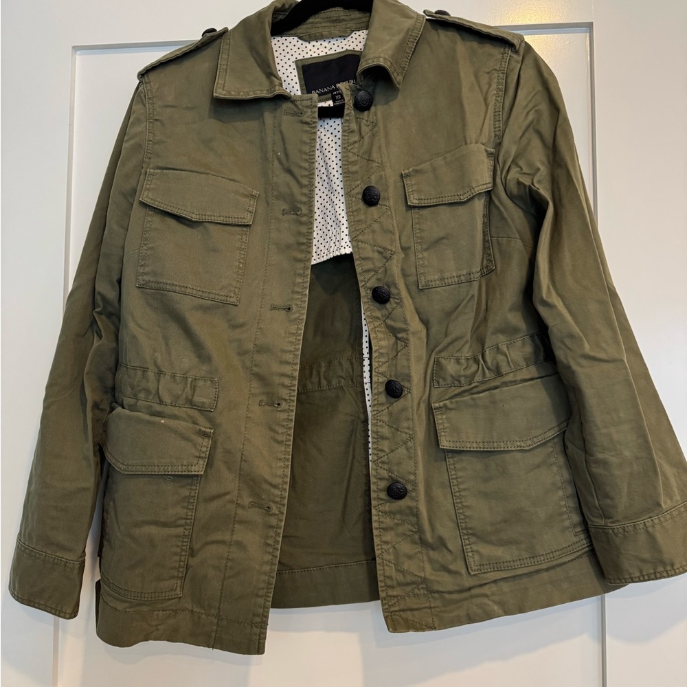 Banana Republic Khaki Green Jacket